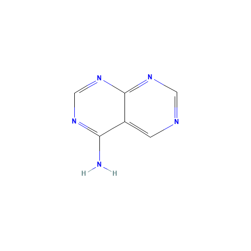 Pyrimido[4,5-d]pyrimidin-4-amine (CAS: 26979-05-5) - Chemical Structure and Molecular Formula 
