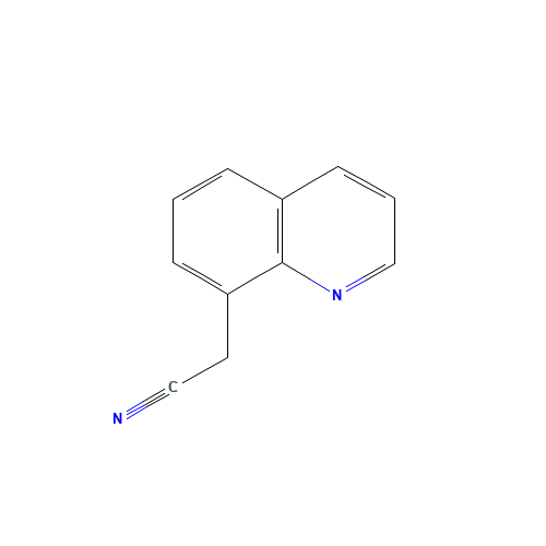 quinolin-8-ylacetonitrile (CAS: 66819-06-5) - Chemical Structure and Molecular Formula 