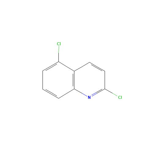 Quinoline, 2,5-dichloro- (CAS: 59412-12-3) - Chemical Structure and Molecular Formula 