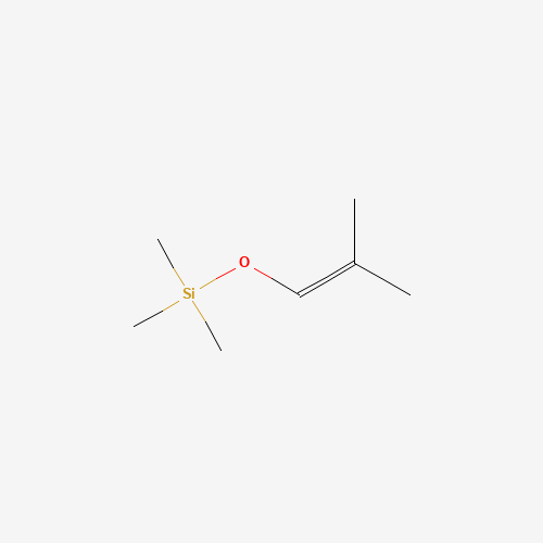 Silane, trimethyl((2-methyl-1-propenyl)oxy)- (CAS: 6651-34-9) - Chemical Structure and Molecular Formula 