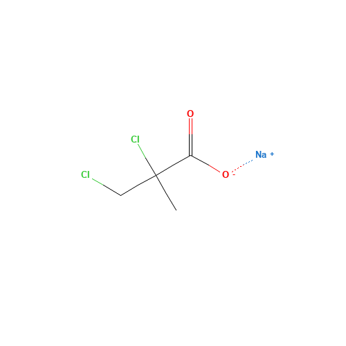 sodium 2,3-dichloro-2-methylpropanoate (CAS: 1899-36-1) - Chemical Structure and Molecular Formula 