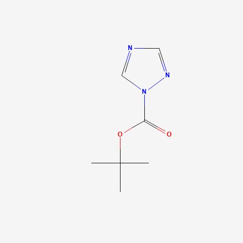 tert-Butyl 1H-1,2,4-triazole-1-carboxylate (CAS: 41864-24-8) - Chemical Structure and Molecular Formula 