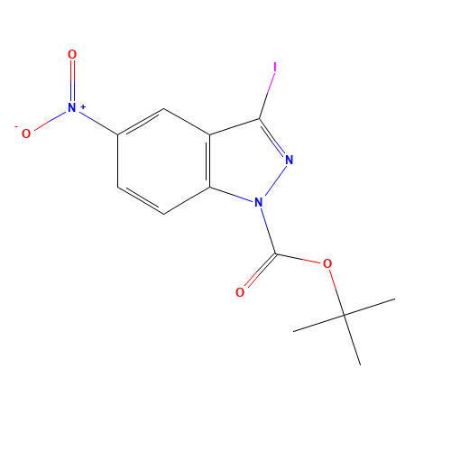 tert-Butyl 3-iodo-5-nitro-1H-indazole-1-carboxylate (CAS: 459133-69-8) - Related Chemical Product