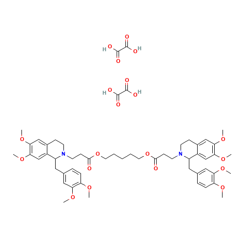 Atracurium oxalate (CAS: 64228-78-0) - Chemical Structure and Molecular Formula 