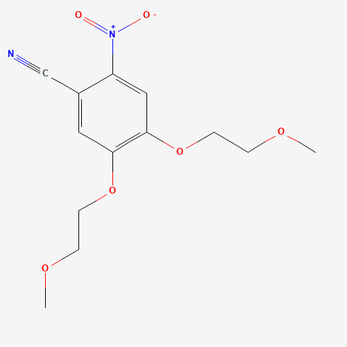4,5-Bis(2-methoxyethoxy)-2-nitrobenzonitrile (CAS: 236750-65-5) - Related Chemical Product
