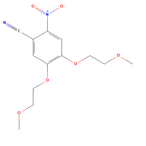 4,5-Bis(2-methoxyethoxy)-2-nitrobenzonitrile (CAS: 236750-65-5) - Related Chemical Product