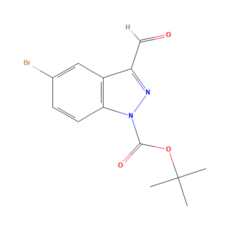 5-Bromo-1H-indazole-3-carbaldehyde (CAS: 936132-61-5) - Chemical Structure and Molecular Formula 