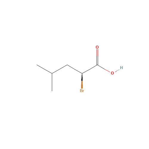 (2S)-2-bromo-4-methyl-pentanoic acid (CAS: 28659-87-2) - Chemical Structure and Molecular Formula 
