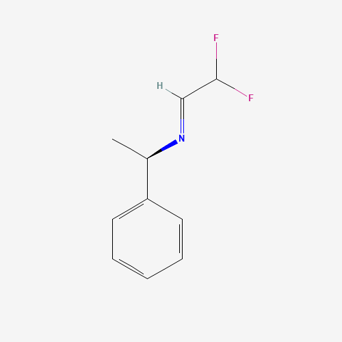 (1R)-N-[(1E)-2,2-Difluoroethylidene]-1-phenylethanamine (CAS: 160797-29-5) - Chemical Structure and Molecular Formula 
