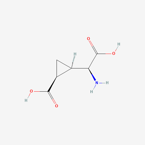 (1R,2S)-2-[(S)-Amino(carboxy)methyl]cyclopropanecarboxylic acid (CAS: 117857-95-1) - Chemical Structure and Molecular Formula 