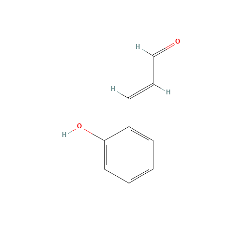 (2E)-3-(2-hydroxyphenyl)prop-2-enal (CAS: 3541-42-2) - Chemical Structure and Molecular Formula 