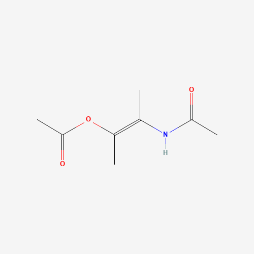 (2E)-3-Acetamidobut-2-en-2-yl acetate (CAS: 63199-86-0) - Chemical Structure and Molecular Formula 
