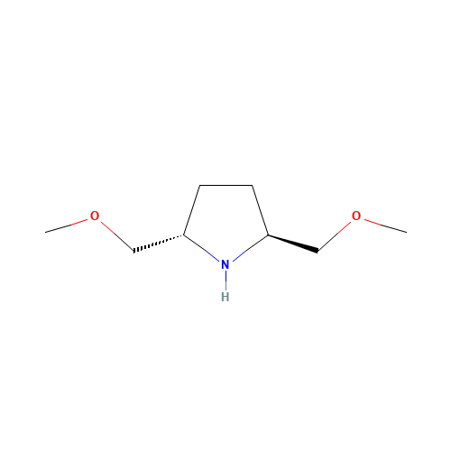 (2S,5S)-2,5-Bis(methoxymethyl)pyrrolidine (CAS: 93621-94-4) - Chemical Structure and Molecular Formula 