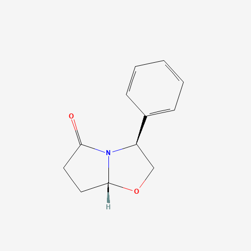 (3S,7aR)-3-Phenyltetrahydropyrrolo[2,1-b][1,3]oxazol-5(6H)-one (CAS: 122383-34-0) - Chemical Structure and Molecular Formula 