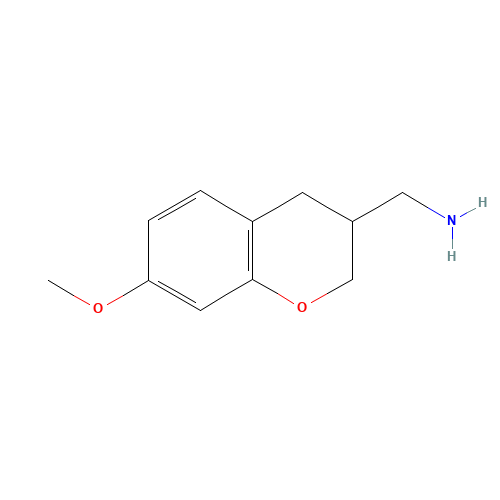 (7-methoxychroman-3-yl)methanamine (CAS: 885271-80-7) - Chemical Structure and Molecular Formula 