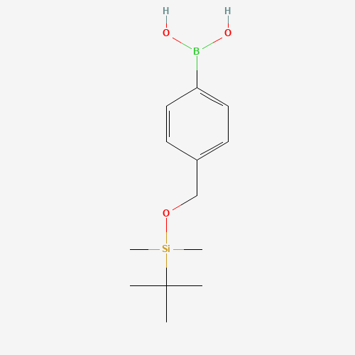 [4-({[Dimethyl(2-methyl-2-propanyl)silyl]oxy}methyl)phenyl]boronic acid (CAS: 162356-89-0) - Chemical Structure and Molecular Formula 