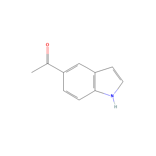 1-(1H-Indol-5-Yl)Ethanone (CAS: 53330-94-2) - Chemical Structure and Molecular Formula 