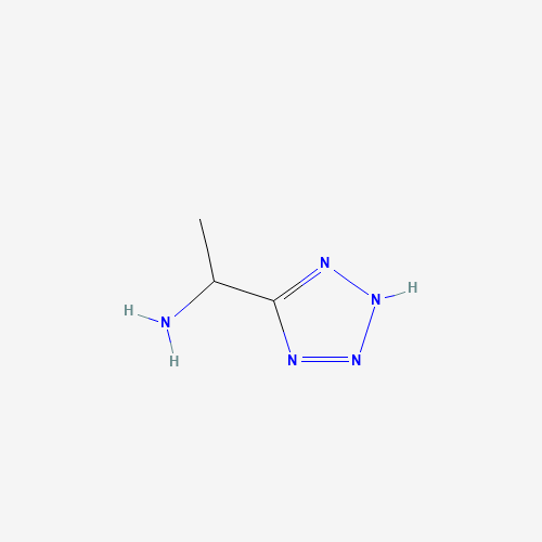 1-(2H-Tetrazol-5-yl)ethanamine (CAS: 33876-24-3) - Chemical Structure and Molecular Formula 
