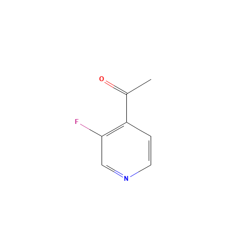 1-(3-Fluoropyridin-4-yl)ethanone (CAS: 87674-21-3) - Chemical Structure and Molecular Formula 