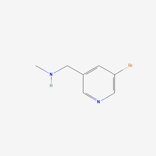 1-(5-Bromo-3-pyridinyl)-N-methylmethanamine (CAS: 73335-64-5) - Chemical Structure and Molecular Formula 