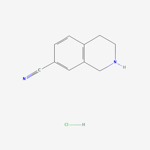 1,2,3,4-Tetrahydroisoquinoline-7-carbonitrile (CAS: 200137-81-1) - Chemical Structure and Molecular Formula 