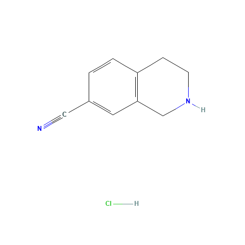 1,2,3,4-Tetrahydroisoquinoline-7-carbonitrile (CAS: 200137-81-1) - Chemical Structure and Molecular Formula 