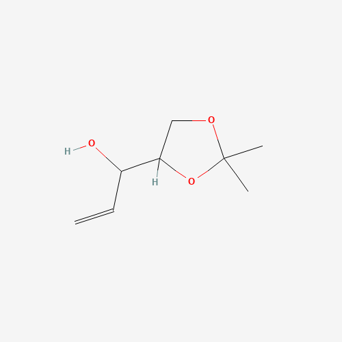 1,2-Dideoxy-4,5-O-isopropylidene-D-threo-pent-1-enitol (CAS: 18524-18-0) - Chemical Structure and Molecular Formula 