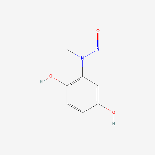 1,4-benzenediol, 2-(methylnitrosoamino)- (CAS: 151606-30-3) - Chemical Structure and Molecular Formula 