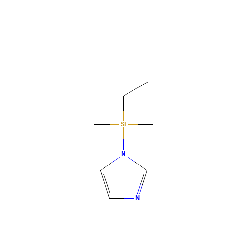 1-[Dimethyl(propyl)silyl]-1H-imidazole (CAS: 62365-35-9) - Chemical Structure and Molecular Formula 
