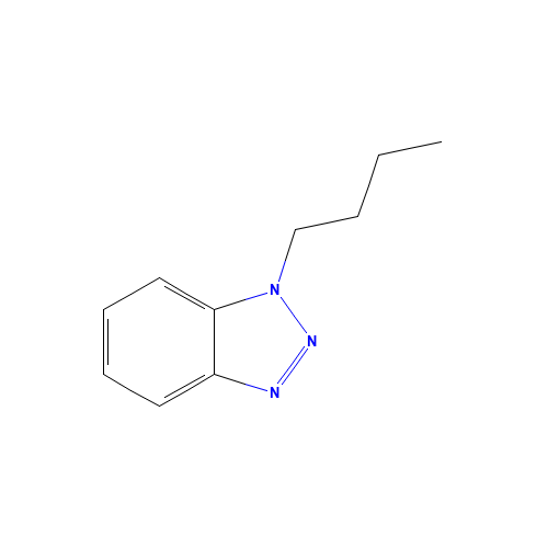 1-Butyl-1H-benzotriazole (CAS: 708-43-0) - Chemical Structure and Molecular Formula 