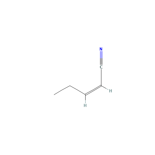 1-Cyano-1-butene (CAS: 25899-50-7) - Chemical Structure and Molecular Formula 