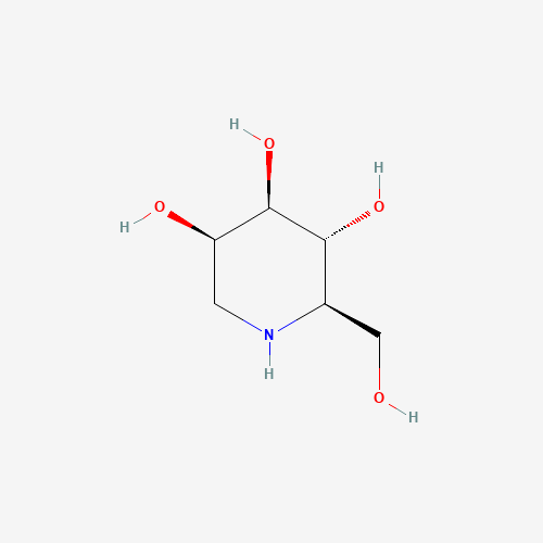 1-deoxymannojirimycin (CAS: 84444-90-6) - Chemical Structure and Molecular Formula 