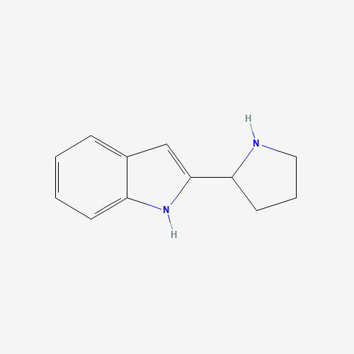1H-Indole, 2-pyrrolidin-2-yl- (CAS: 112565-42-1) - Chemical Structure and Molecular Formula 