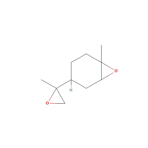 1-Methyl-4-(2-methyloxiranyl)-7-oxabicyclo(4.1.0)heptane (CAS: 96-08-2) - Chemical Structure and Molecular Formula 