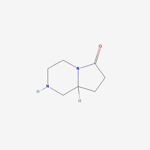2,3,4,7,8,8a-hexahydro-1H-pyrrolo[1,5-a]pyrazin-6-one (CAS: 117810-52-3) - Related Chemical Product