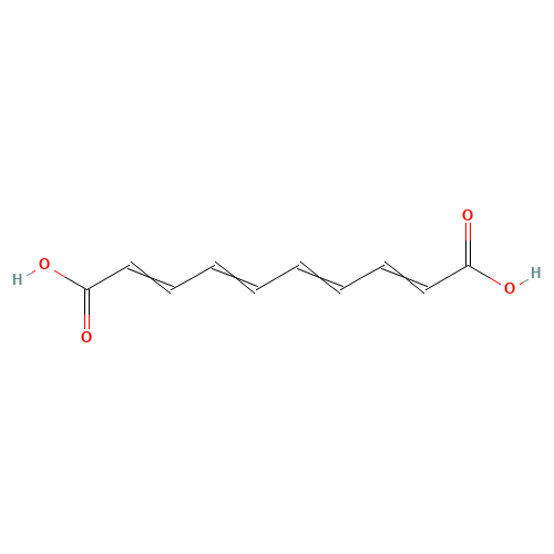 2,4,6,8-Decatetraenedioic acid (CAS: 6048-86-8) - Chemical Structure and Molecular Formula 