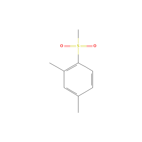 2,4-Dimethylphenyl methyl sulfone (CAS: 6462-28-8) - Chemical Structure and Molecular Formula 