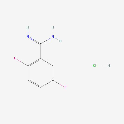 2,5-Difluorobenzenecarboximidamide (CAS: 885957-28-8) - Chemical Structure and Molecular Formula 