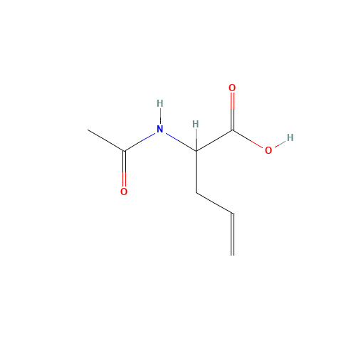 2-Acetamido-4-pentenoic acid (CAS: 50299-14-4) - Chemical Structure and Molecular Formula 