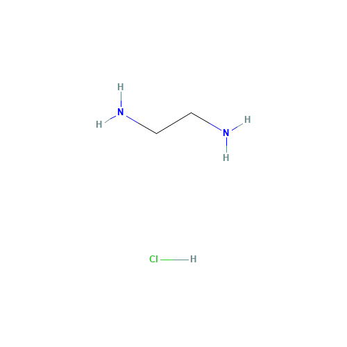 2-Aminoethanaminium chloride (CAS: 18299-54-2) - Chemical Structure and Molecular Formula 
