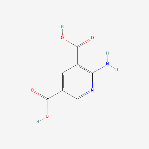 2-Aminopyridine-3,5-dicarboxylic acid (CAS: 89795-70-0) - Chemical Structure and Molecular Formula 