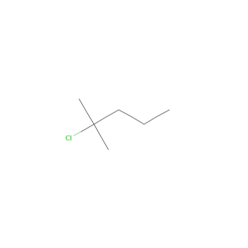 2-Chloro-2-methylpentane (CAS: 4325-48-8) - Chemical Structure and Molecular Formula 
