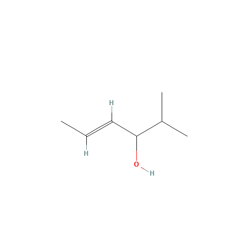 2-Hexen-4-ol, 5-methyl- (CAS: 96346-76-8) - Chemical Structure and Molecular Formula 
