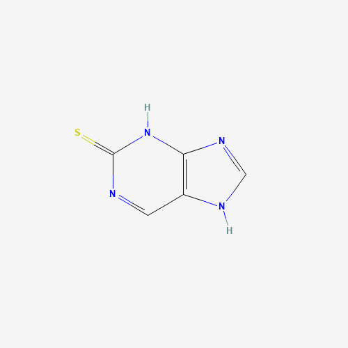 2-Mercaptopurine (CAS: 28128-19-0) - Chemical Structure and Molecular Formula 