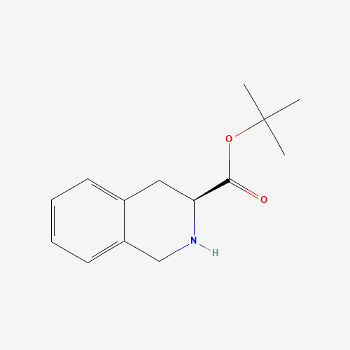 2-Methyl-2-propanyl (3S)-1,2,3,4-tetrahydro-3-isoquinolinecarboxylate (CAS: 77497-74-6) - Chemical Structure and Molecular Formula 