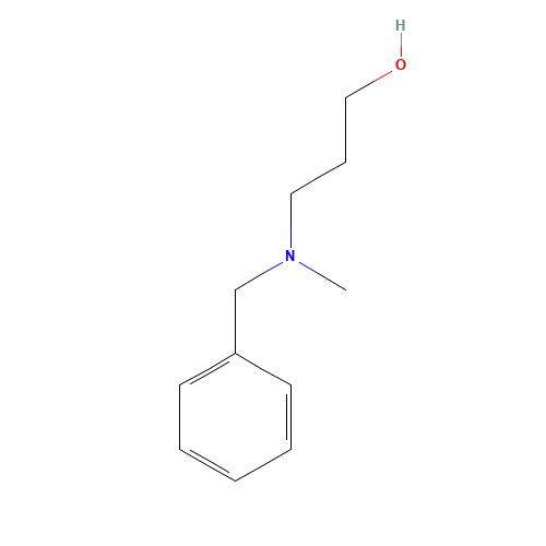3-(Benzylmethylamino)-1-propanol (CAS: 5814-42-6) - Chemical Structure and Molecular Formula 