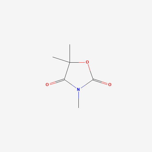 3,5,5-Trimethyl-2,4-dioxooxazolidine (CAS: 127-48-0) - Chemical Structure and Molecular Formula 