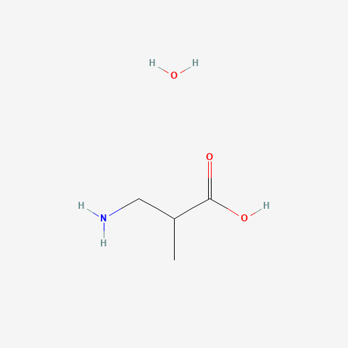 3-Aminoisobutanoic acid (CAS: 214139-20-5) - Chemical Structure and Molecular Formula 