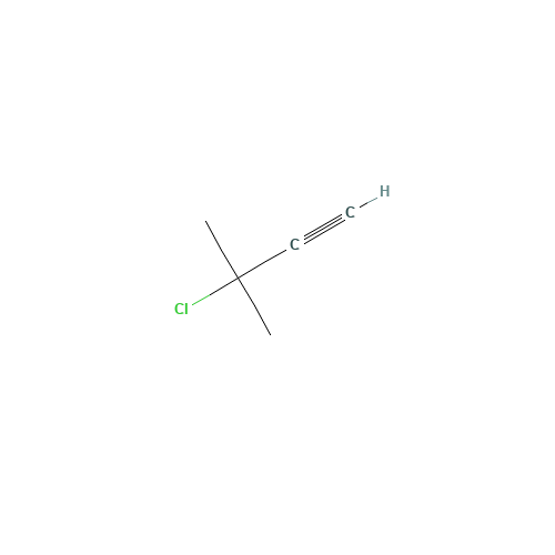 3-chloro-3-methylbut-1-yne (CAS: 1111-97-3) - Chemical Structure and Molecular Formula 