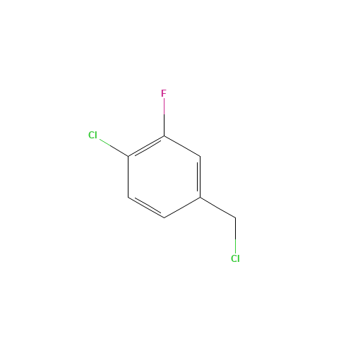 3-Fluoro-4-chlorobenzyl chloride (CAS: 160658-68-4) - Chemical Structure and Molecular Formula 